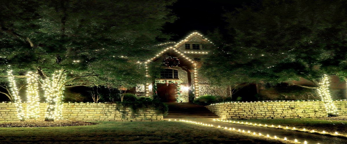 house christmas light decors