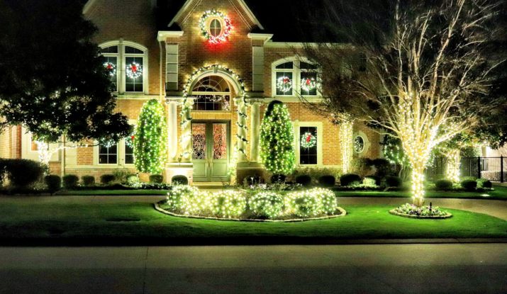 well-decorated christmas lights