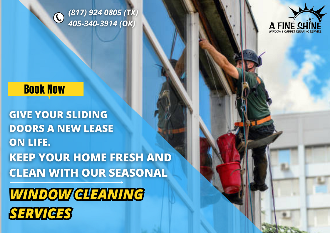 Give Your Sliding Doors a New Lease on Life. Keep Your Home Fresh and Clean with Our Seasonal Window Cleaning Services