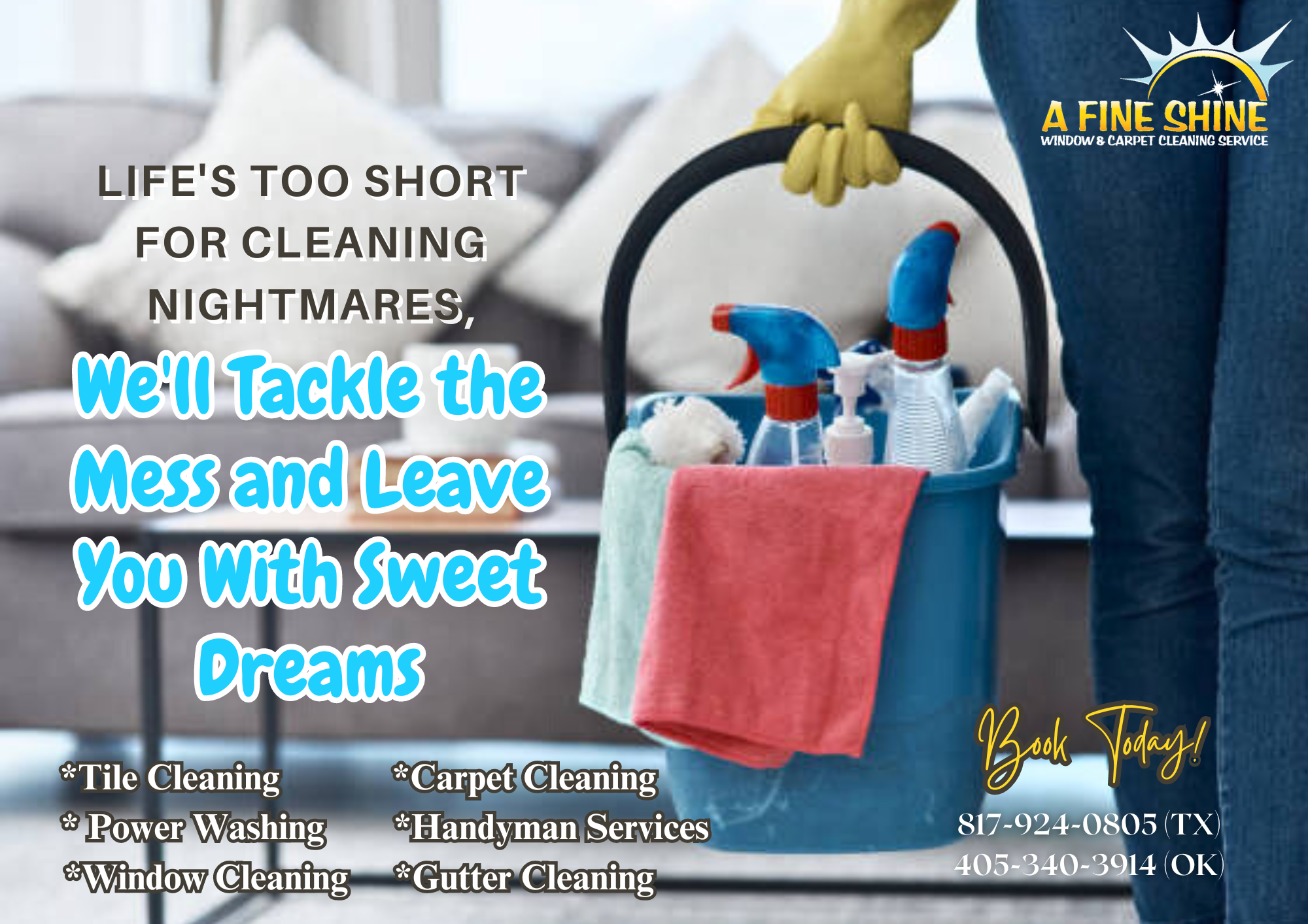 Life's Too Short for Cleaning Nightmares, We'll Tackle the Mess and Leave You With Sweet Dreams