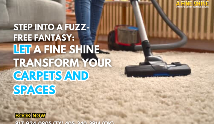 an image of a lady cleaning her carpet
