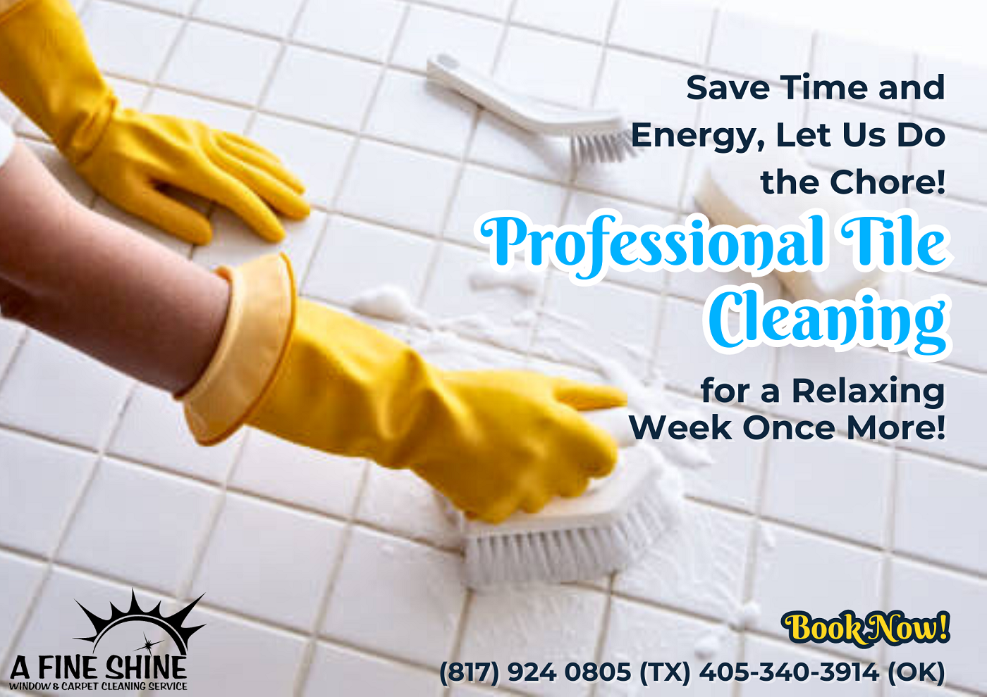 Save Time and Energy, Let Us Do the Chore! Professional Tile Cleaning for a Relaxing Week Once More!