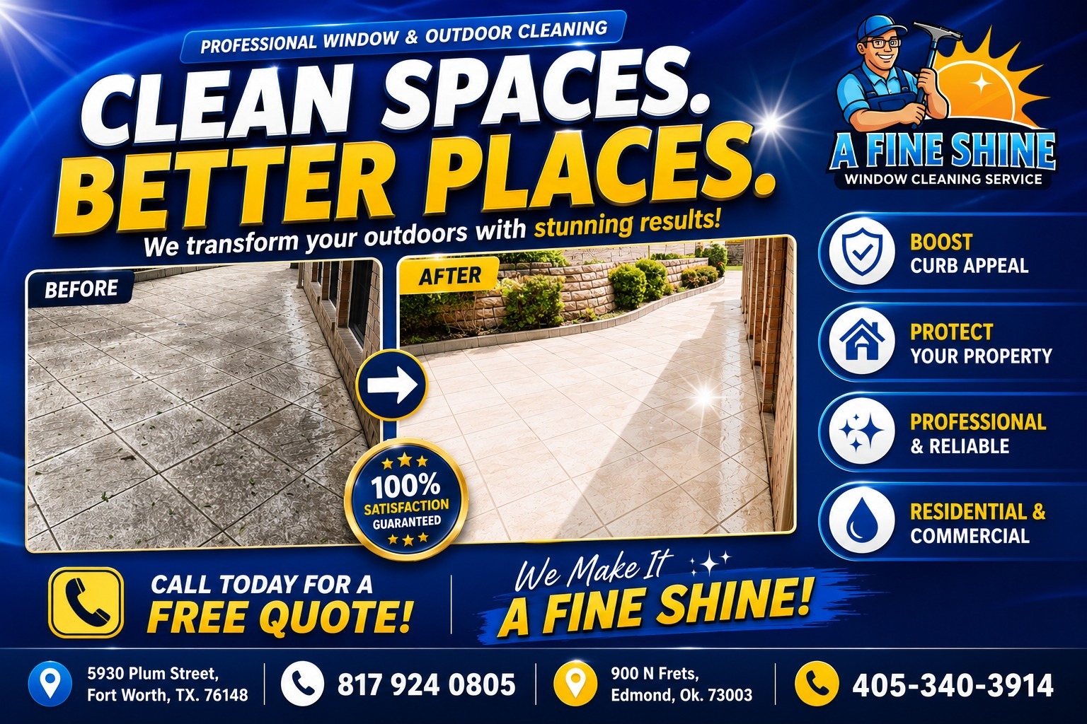Top-Rated Pressure Washing Company | A Fine Shine – Fort Worth & Southlake