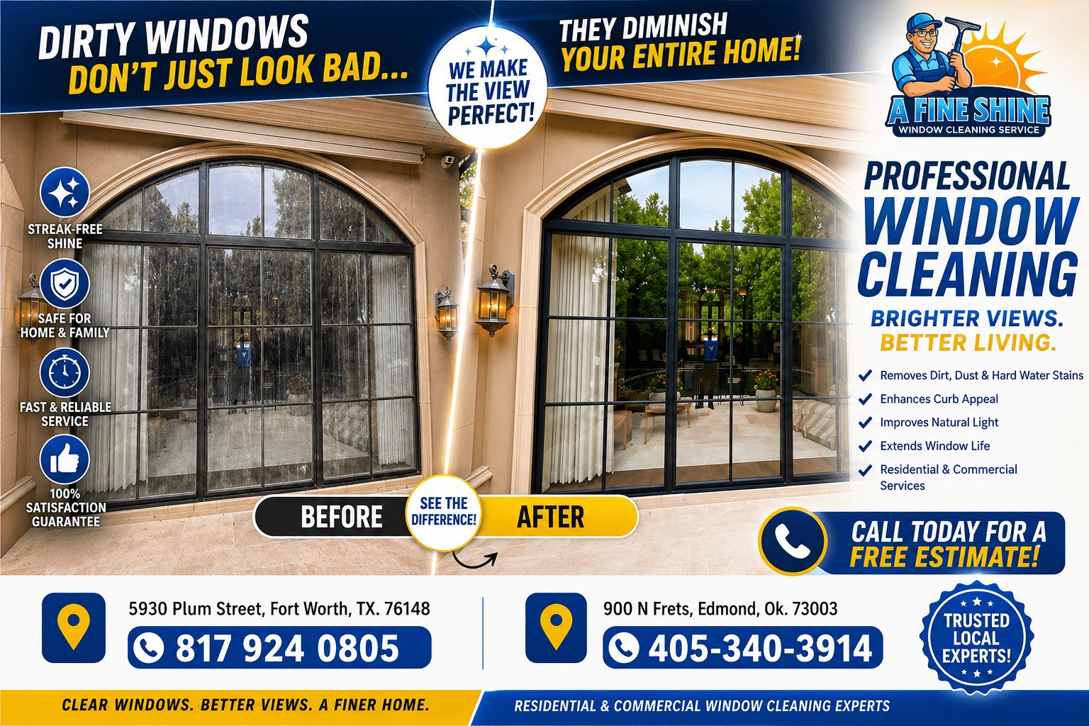 Affordable Window Cleaning Services – Fort Worth & Southlake