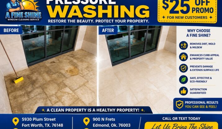 An image about Pressure Washing with a $25 Off on it.