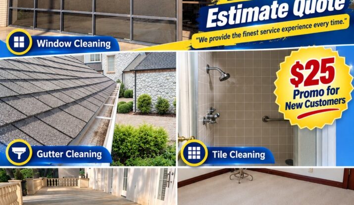Professional window, gutter, tile, pressure washing, and carpet cleaning services in Fort Worth, Texas by A Fine Shine Window Cleaning Service